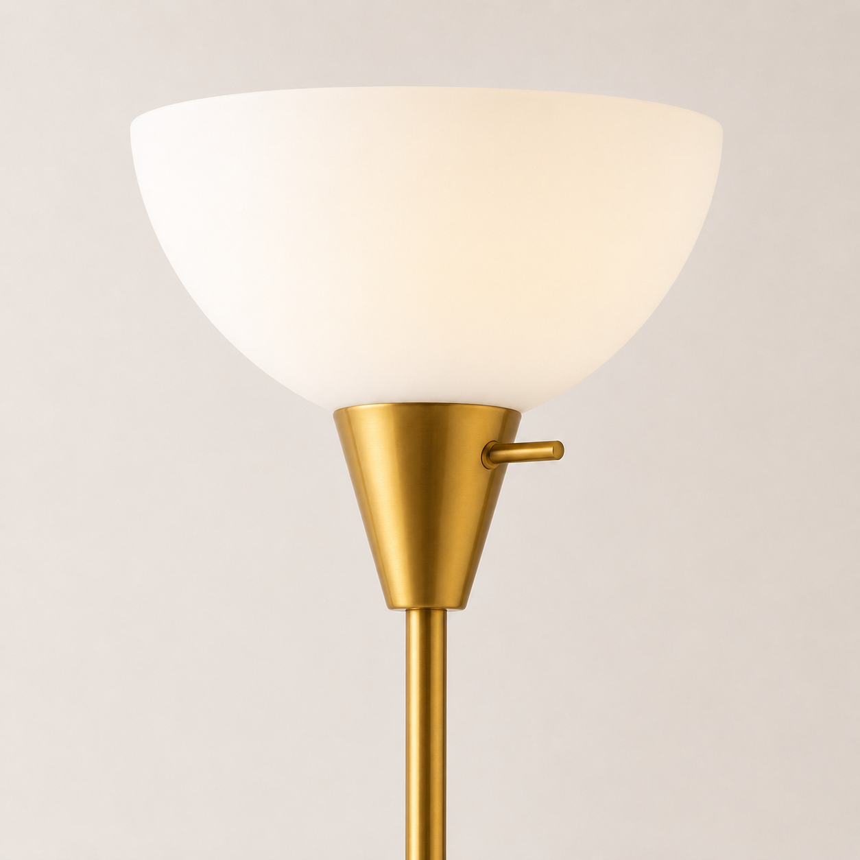 Torchiere Floor Lamp Gold - Image 4
