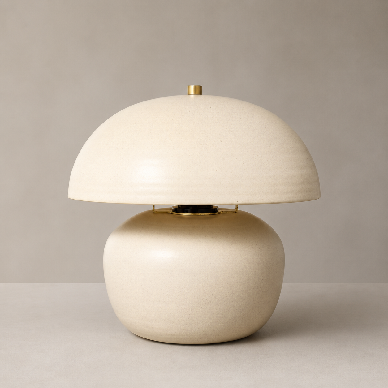 Mushroom Table Lamp Sour Cream